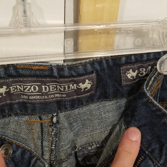 Mens Enzo Denim Jeans size 34x34 - Picture 3 of 3